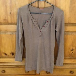 Zoeys half button shirt